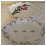 J - LOT OF TWO SERVING PLATTERS (L26)
