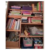 J - MIXED LOT OF BOOKS, GAMES, CRAFT SUPPLIES (M6)