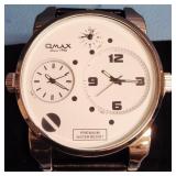80 - OMAX MULTI DIAL STATEMENT WATCH
