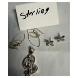 80 - STERLING SILVER JEWELRY SET