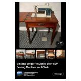80 - SINGER SEWING MACHINE TABLE SET