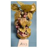 80 - JADE GRAPE TREE DECOR SCULPTURE
