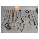 80 - MIXED NECKLACES AND BRACELETS LOT