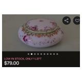 80 - HANDPAINTED PORCELAIN TRINKET BOX