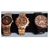 80 - ELGIN CHRONOGRAPH GOLD WATCH SET