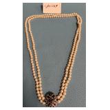 80 - ELEGANT PEARL STERLING NECKLACE