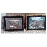 80 - FRAMED VINTAGE COUNTRY STORE PRINTS