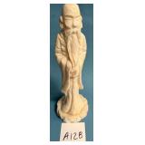80 - CARVED ORIENTAL FIGURINE STATUE