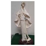 N - VINTAGE A. SANTINI "VICTORIAN GIRL" STATUETTE