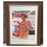 N - DALE EARNHARDT AUTOGRAPHED PHOTO FRAMED