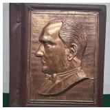 N - VINTAGE COPPER RELIEF MUSTAFA KEMAL ATATURK