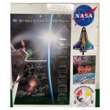 N - AUTOGRAPHED NASA PRINT FRAMED (T387)