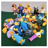 N - LOT OF THE SIMPSONS CHARACTER FIGURES (T142)