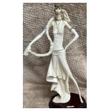N - A. SANTANI "ART DECO LADY" SCULPTURE 19"T