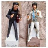 N - TWO ELVIS McCORMICK CERAMIC DECANTERS (C1)
