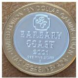 BARBARY COAST .999 FINE SILVER TOKEN (551 A61)