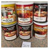 K - MIXED CANS OF EMERGENCY FOOD (S214)