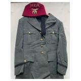 N - SHRINER FEZ & US ARMY OFFICER JACKET (T133)