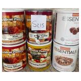 K - MIXED CANS OF EMERGENCY FOOD (S215)