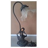 N1 - ART DECO STYLE FIGURAL TABLE LAMP (K54)