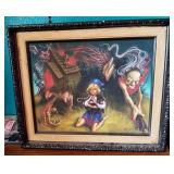 N1 - SLAVIC FOLKLORE BABA YAGA INSPIRED ART FRAMED