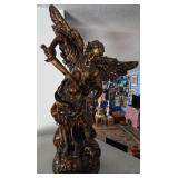 N1 - ARCHANGEL ST MICHAEL STATUETTE 35"T
