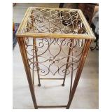 N1 - GOLD-TONE PLANT STAND 34"T (L71)