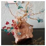 N1 - "JEWELED TREE ON CRYSTALINE BASE (L285)
