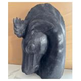 N1 - VINTAGE CARVED WOOD HORSE HEAD (K3)