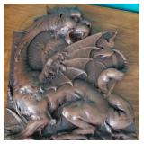 N1 - FANTASY DRAGON WALL DECOR 11"T (L88)
