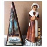 N1 - LOT OF TWO CERAMIC DECANTERS (L355)