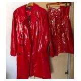 N1 - RED PATENT COAT & SKIRT (G39)