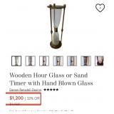 N1 - VINTAGE DECORATIVE HOURGLASS 22'T (L250)