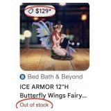 BUTTERFLY WINGS FAIRY WITH LITTLE SEA SERPENT 12'T