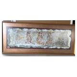 N1 - LIBBY GOLDEN 1984 ART FRAMED 40X17" (K108)