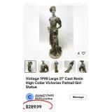 N1 - 1998 VICTORIAN GIRL STATUETTE 21'T (L14)