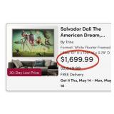 N1 - SALVADOR DALI 'AMERICAN DREAM' PRINT FRAMED