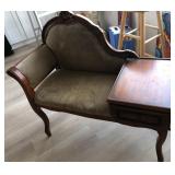 N1 - ANTIQUE PHONE BENCH (K67)