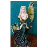 N1 - READING FAIRY FIGURINE (AS IS) (L51)