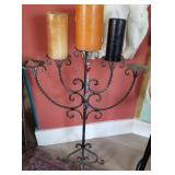 N1 - WROUGHT IRON CANDLE HOLDER (L143)