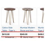 N1 - MID-CENTURY STYLE ACCENT TABLE (K39)