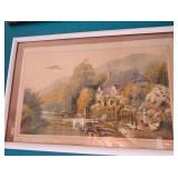 N1 - R THORNTON ART PRINT FRAMED 17X25"