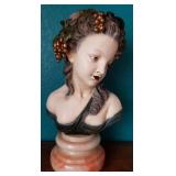 N1 - CLASSIC BUST OF YOUNG WOMAN 16"T (L17)