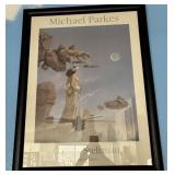 N1 - MICHAEL PARKES GALLERY PRINT FRAMED 35X28"