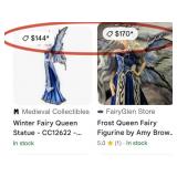 N1 - WINTER FROST FAIRY QUEEN STATUETTE (L332)