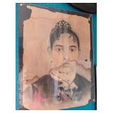 N1 - ANTIQUE PORTRAIT MOUNTED 14X11"