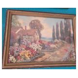 N1 - R ATKINSON FOX ART FRAMED 17X22"