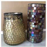 N1 - LOT OF TWO CANDLE HOLDERS (L312)