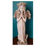 N1 - YOUNG FIRL ANGEL STATUETTE 19"T (L24)