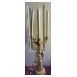 N1 - VINTAGE FRENCH-STYLE CANDELABRA LAMP (R85)